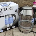 Rebune 1.8ltr Glass Electric Water Kettle 360 degree rotary base