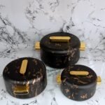 Luxury hotpot BLACK && WHITE MARBLE EFFECT 3.0L,2.5L and 1.5L