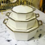 3pcs set ceramic serving bowls