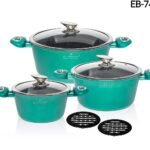Edenberg Marble Cookware Set – 6 Pcs