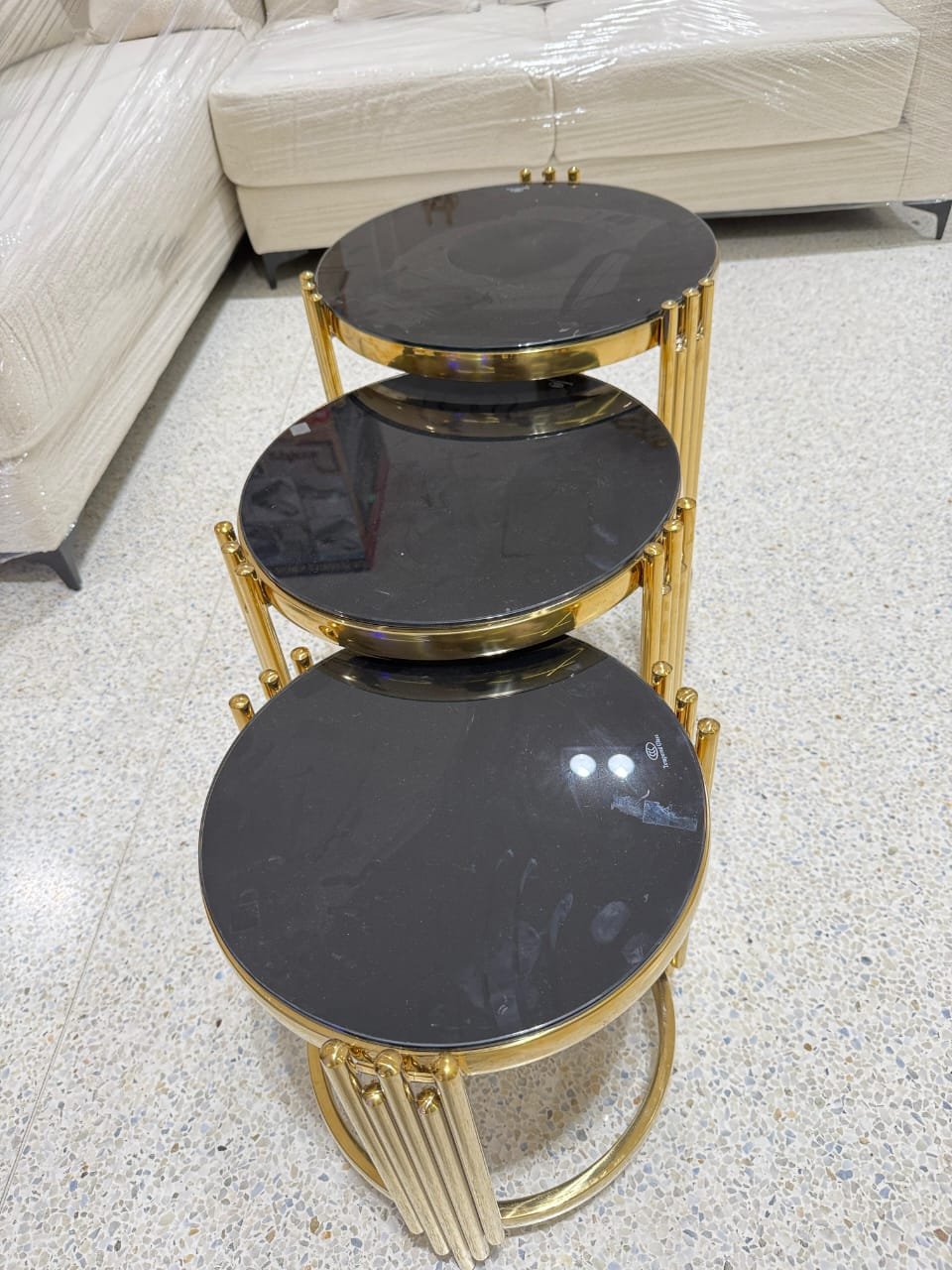 WhatsApp Image 2025-05-20 at 14.31.59 3-in-1 Round Glass Coffee Table Set