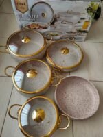 9pcs granite cookware set.