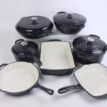 11pcs enamel cast iron cookware set