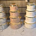 Grey-Gold Marble Luxurious Insulated Hotpots