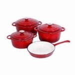 7pcs Enamel Cast Iron Cookware set - Image 2