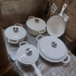 9pcs Enamel Cast Iron Cookware set