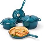 7pcs Enamel Cast Iron Cookware set - Image 3